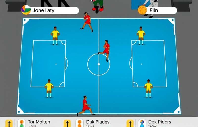 Indian Volley Kings - Strategy Guide with Indian Volley Kings watermark Indian Volley Kings strategy guide showing optimal player positions for different game situations